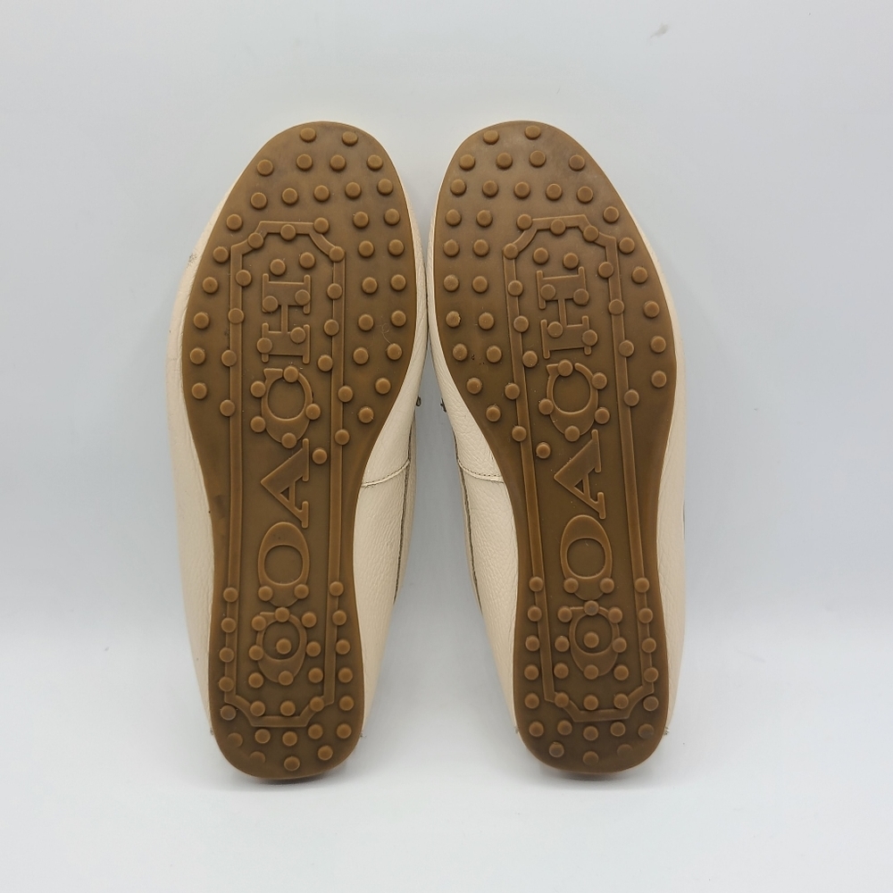 Coach Fredrica Loafers Flats Size 6.5 Leather Driving Moccasin - Picture 9 of 14